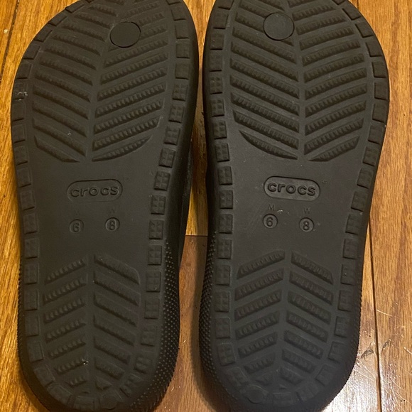 Unisex Black Crocs Classic Flip-Flops Sandals Womens Size 8 Mens Size‎ 6 - Picture 3 of 4